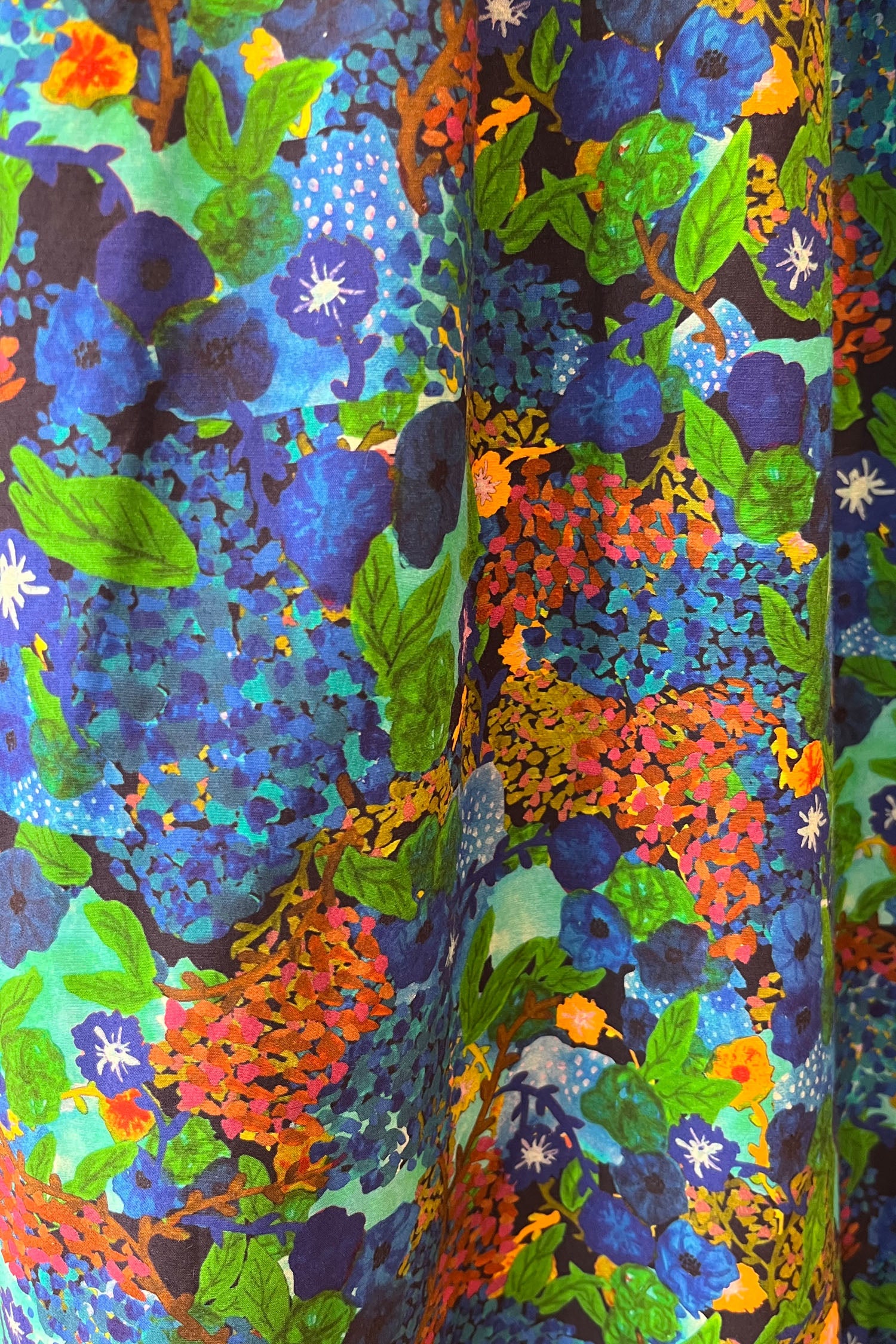floral fantasia silk bamboo swatch