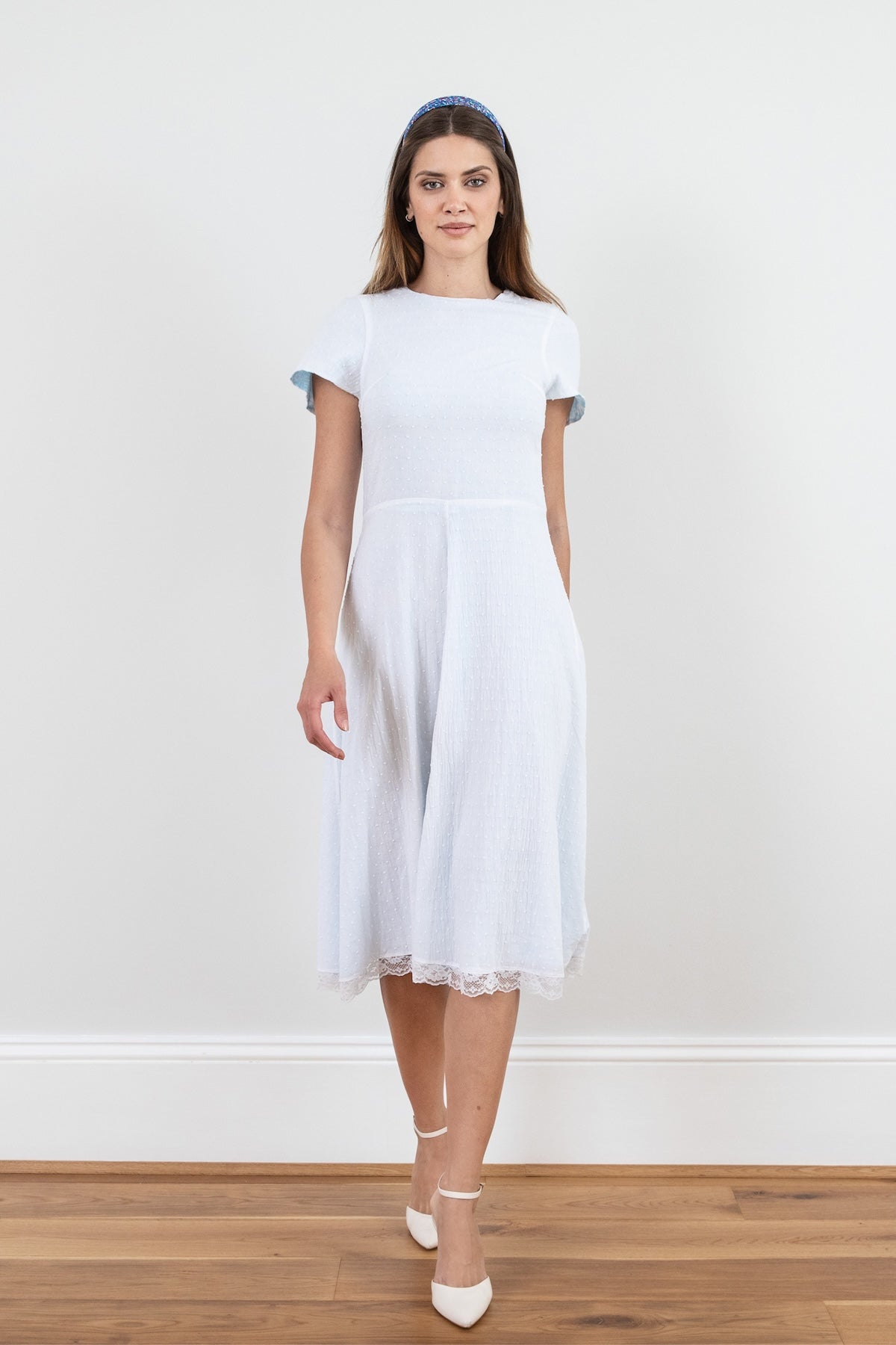 Reversible Kelly Dress White front view