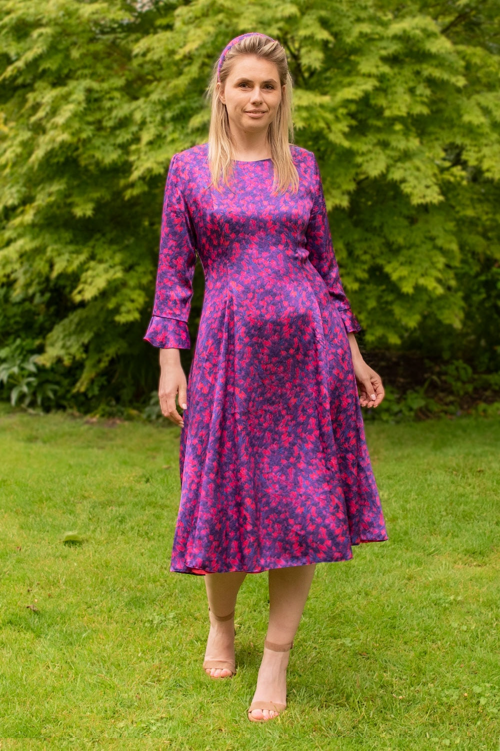 Ophilia Silk Satin Dress Regal Affection front view