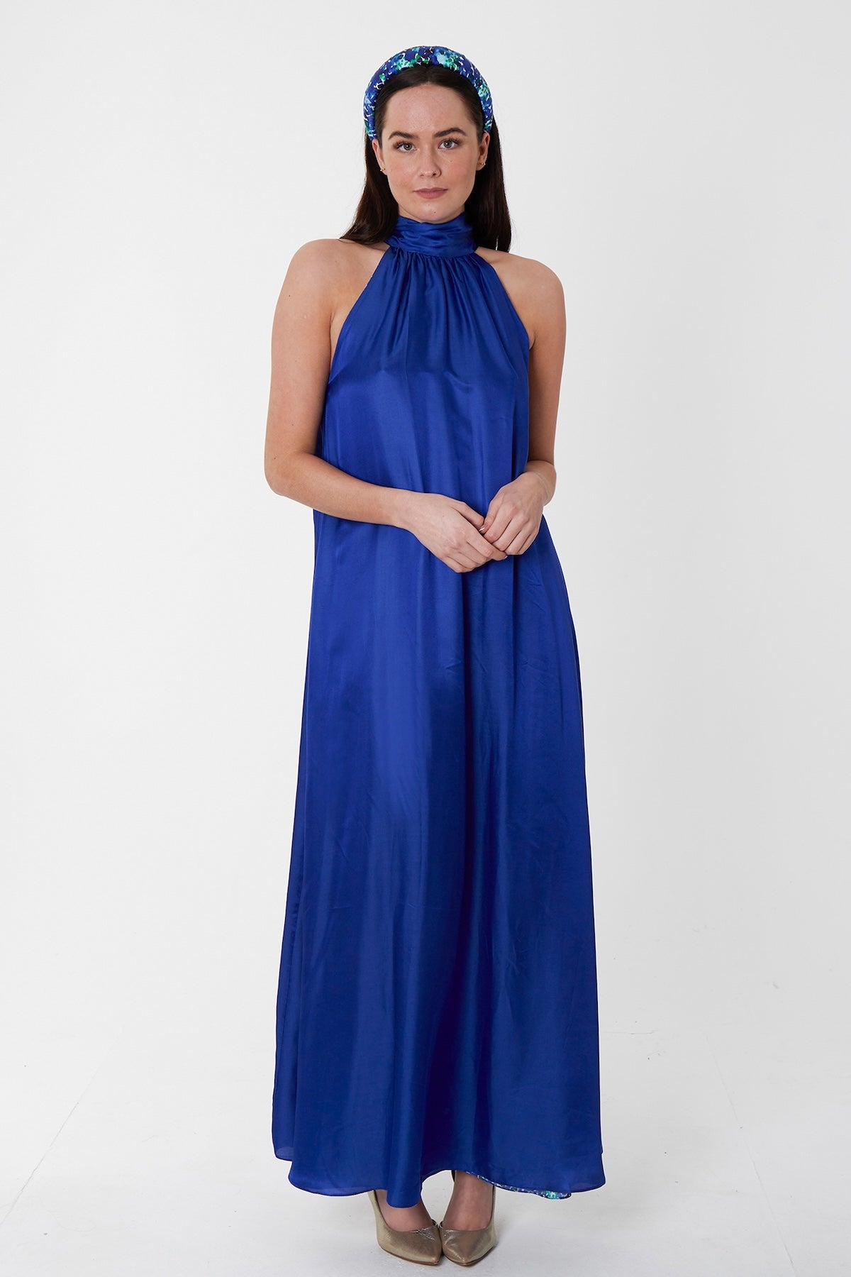 Reversible Patricia Dress Cobalt front view