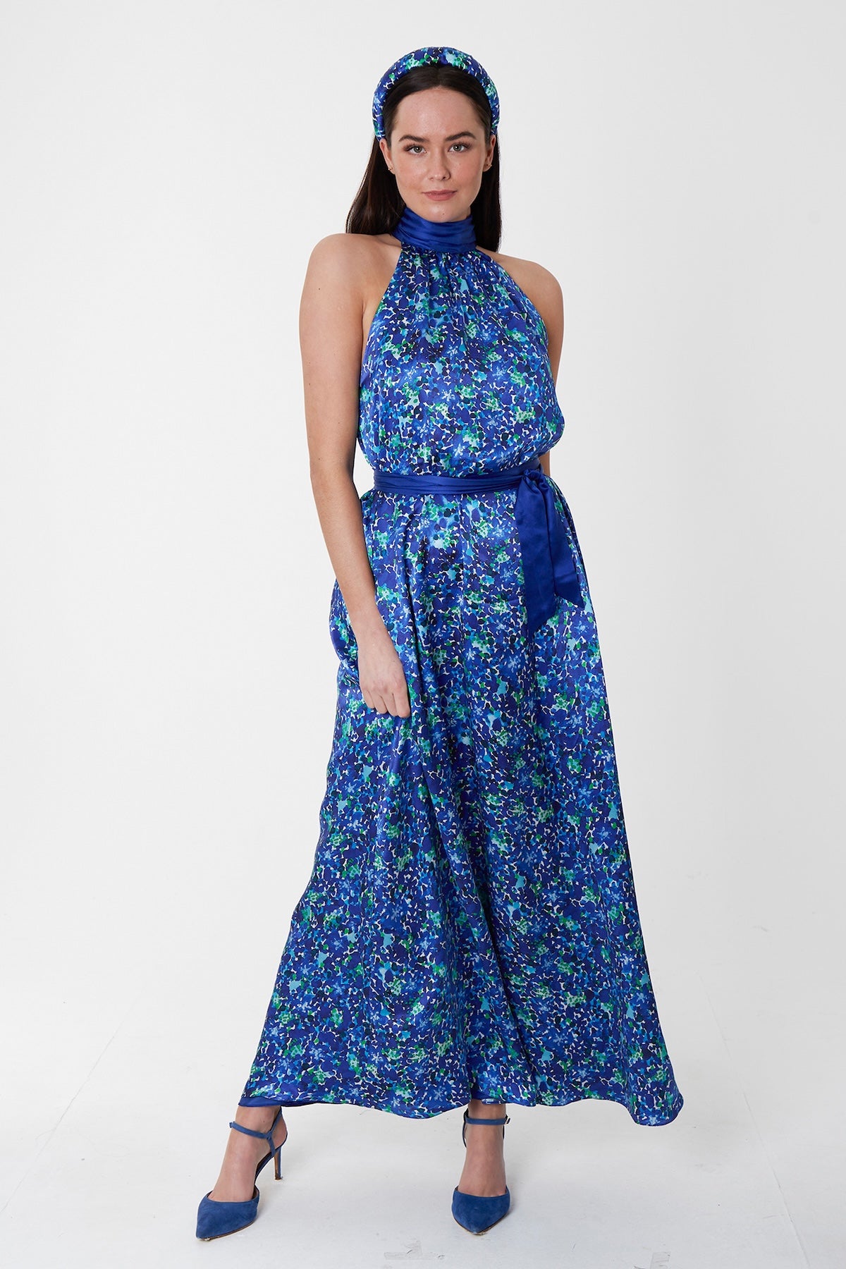 Reversible Patricia Dress Dazzled Flora front view