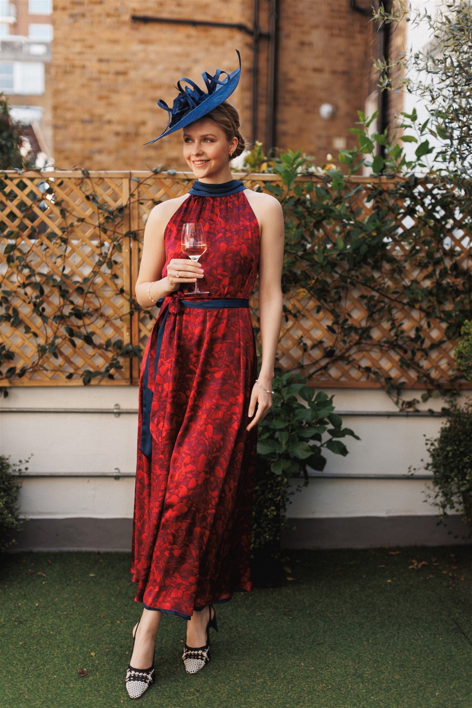 Reversible Patricia Dress Scarlett Pebbles front view