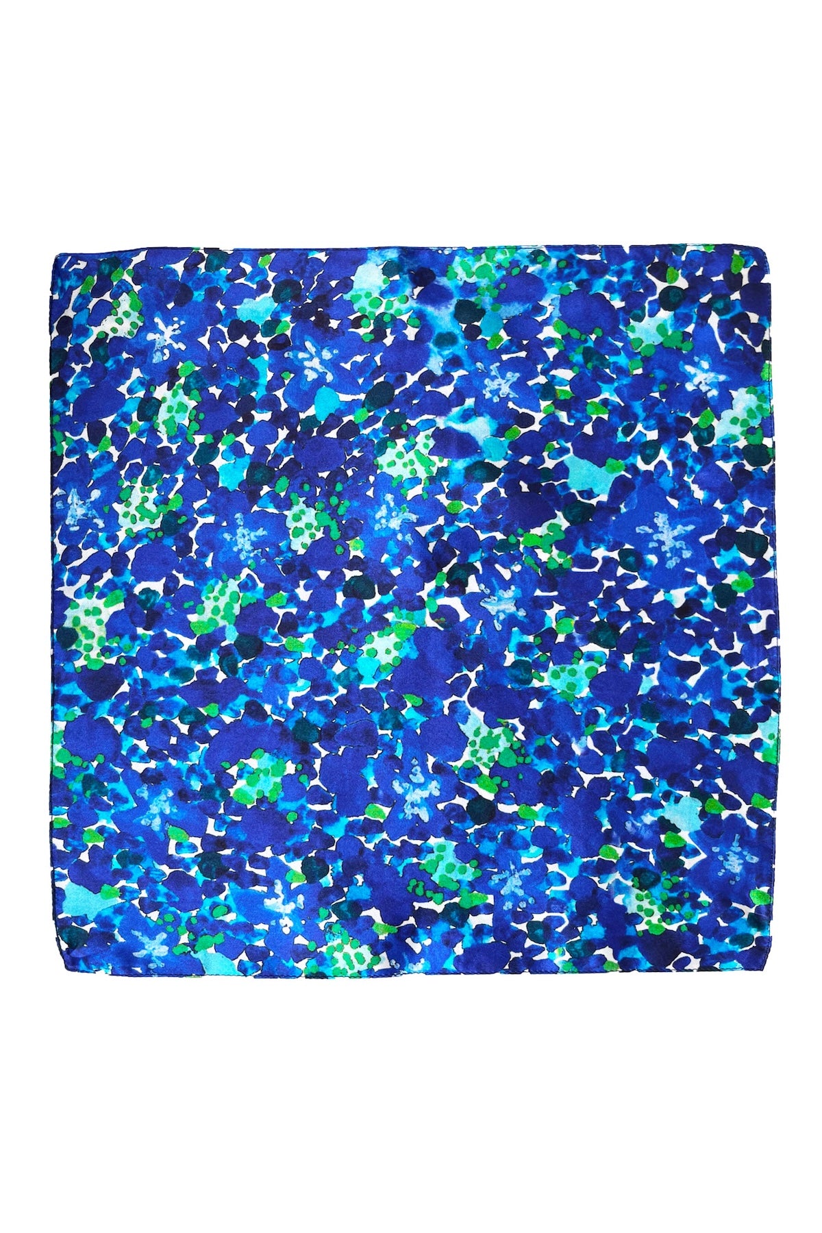 dazzled flora silk satin pocket square