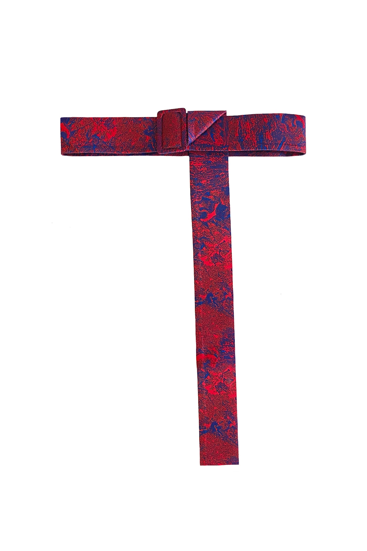 Fire Ocean silk satin adjustable and detachable fabric covered belt