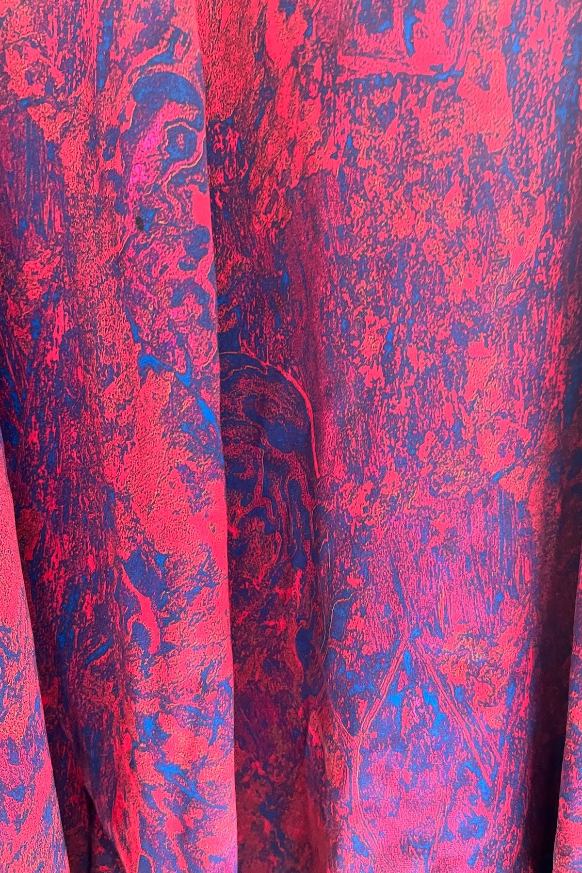 fire ocean silk satin swatch