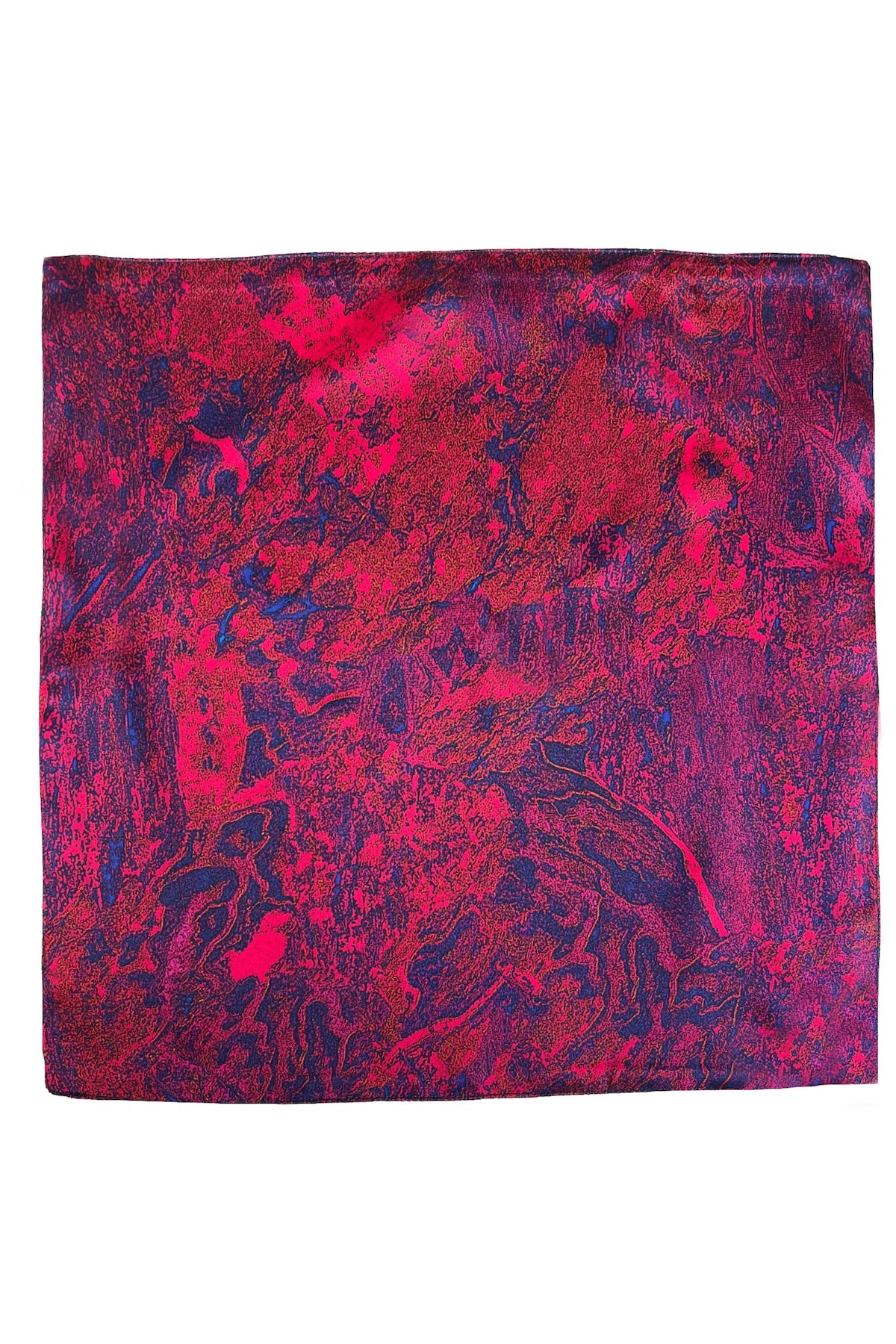 fire ocean silk satin pocket square