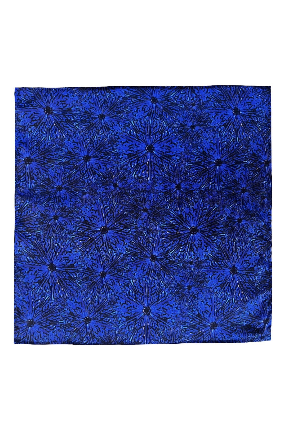 midnight murals silk satin pocket square