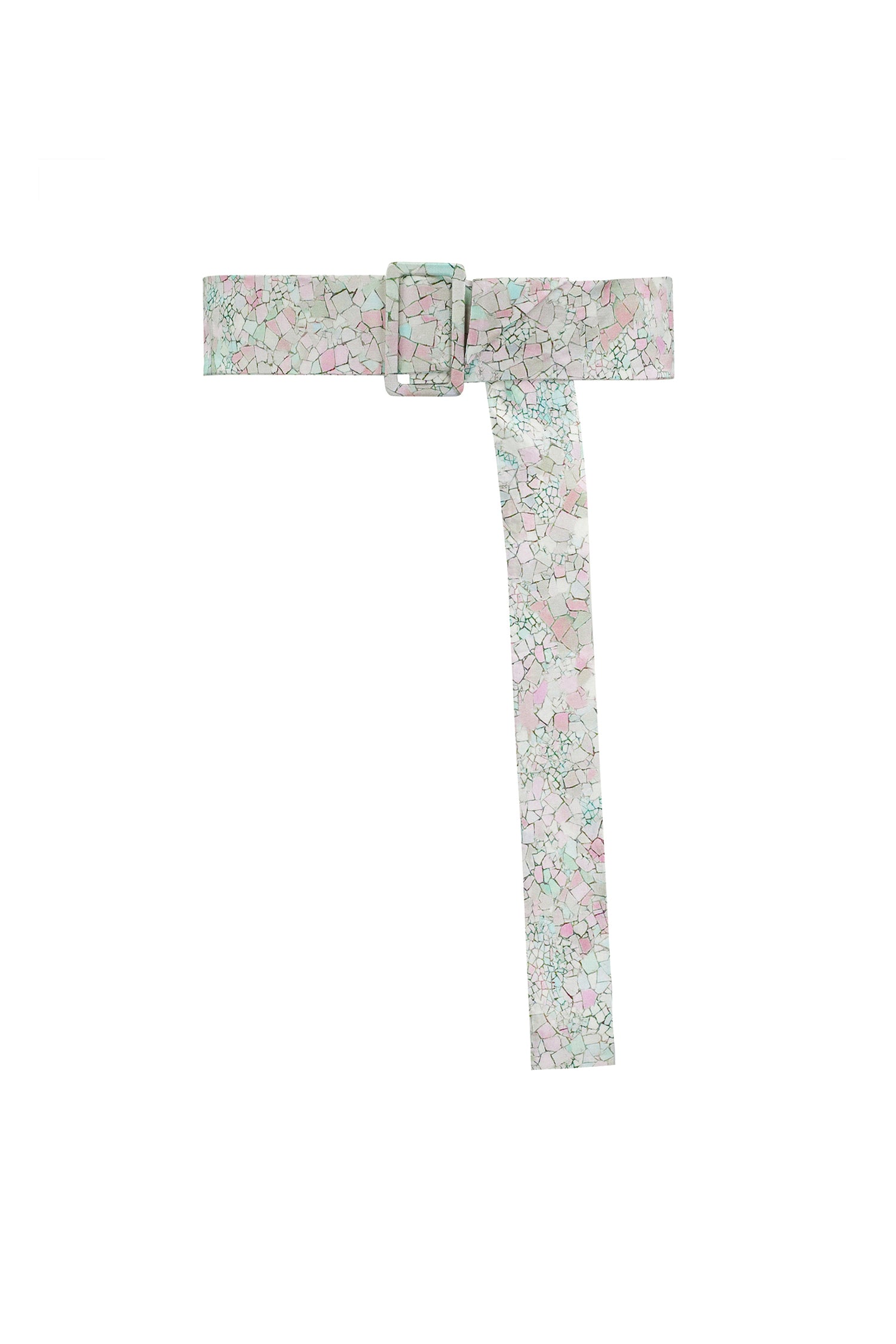 adjustable and detachable Soft Focus silk cotton fabric covered belt