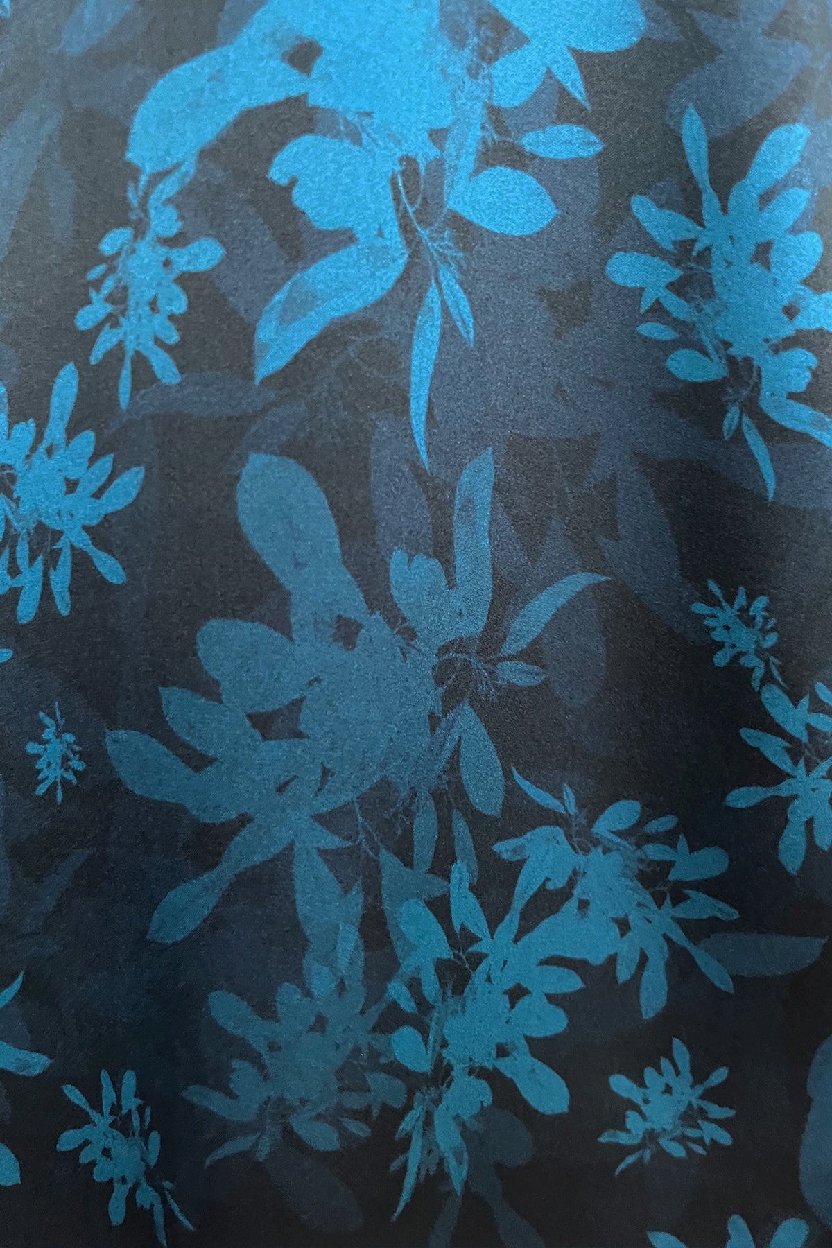 teal meadows silk satin swatch