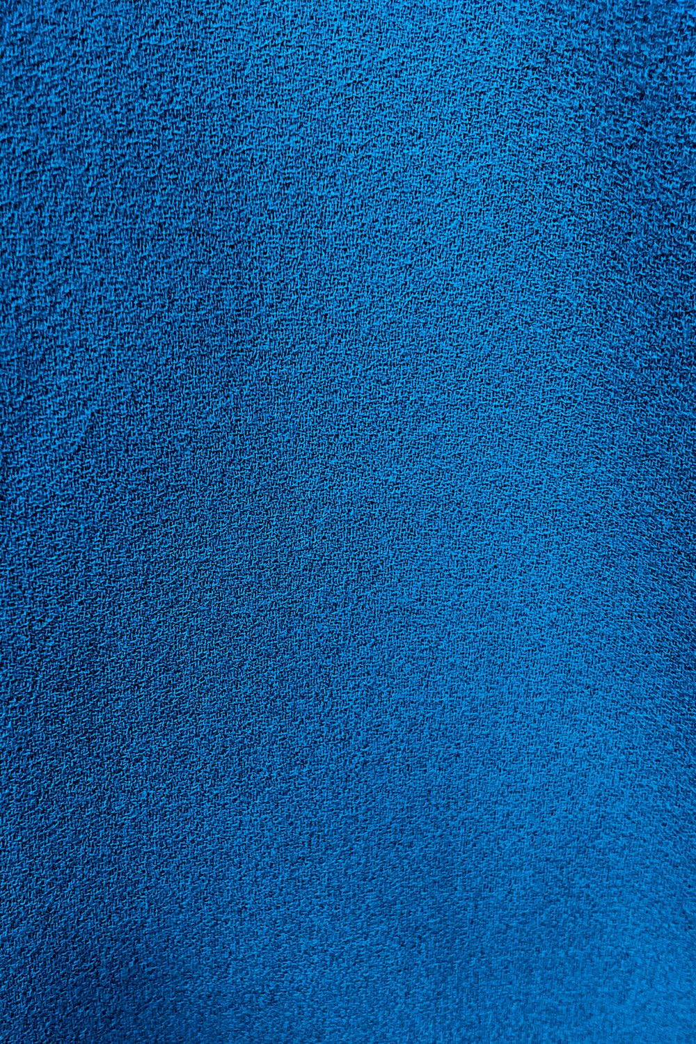 teal wool crepe swatch