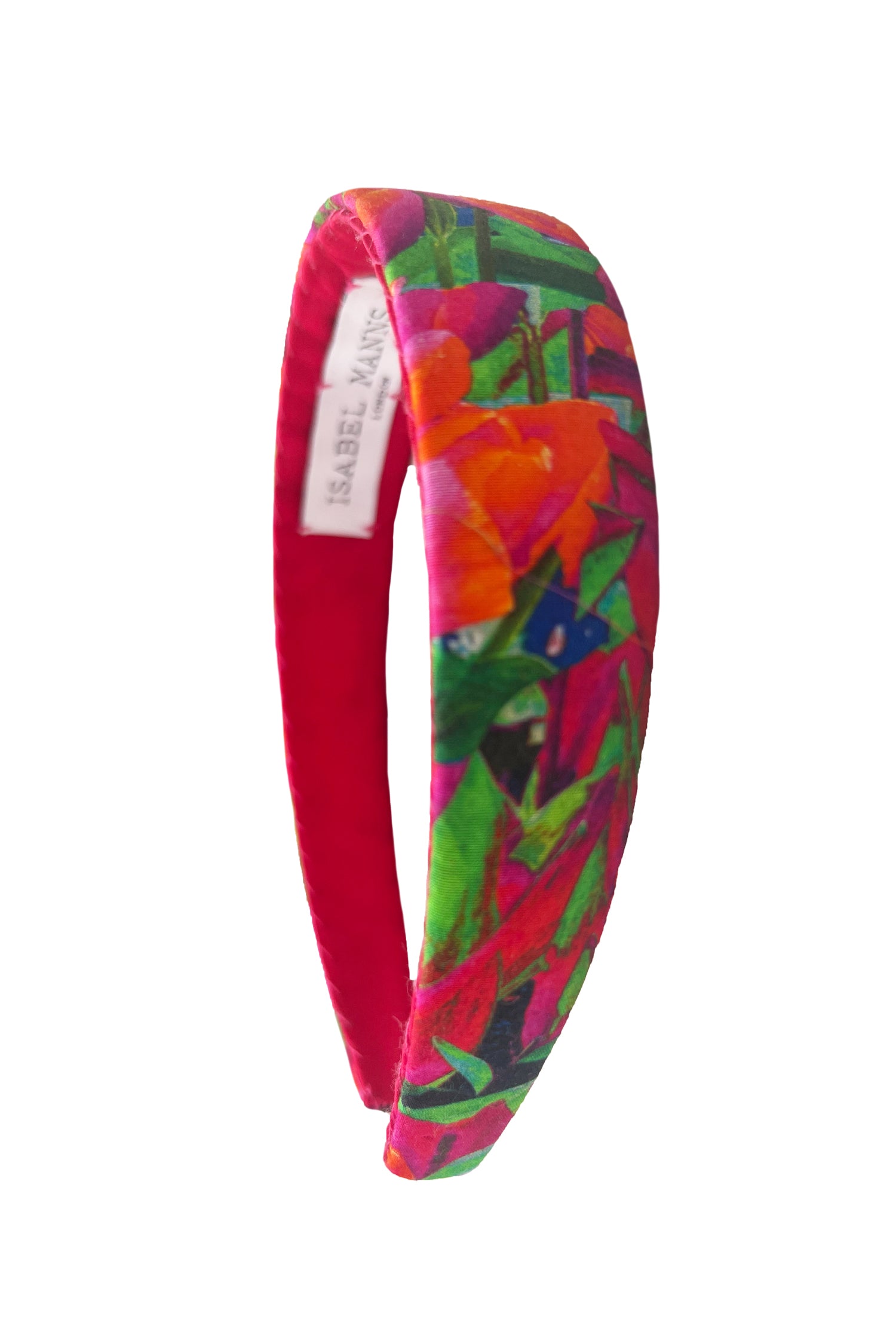 a small tulips printed headband cut out image