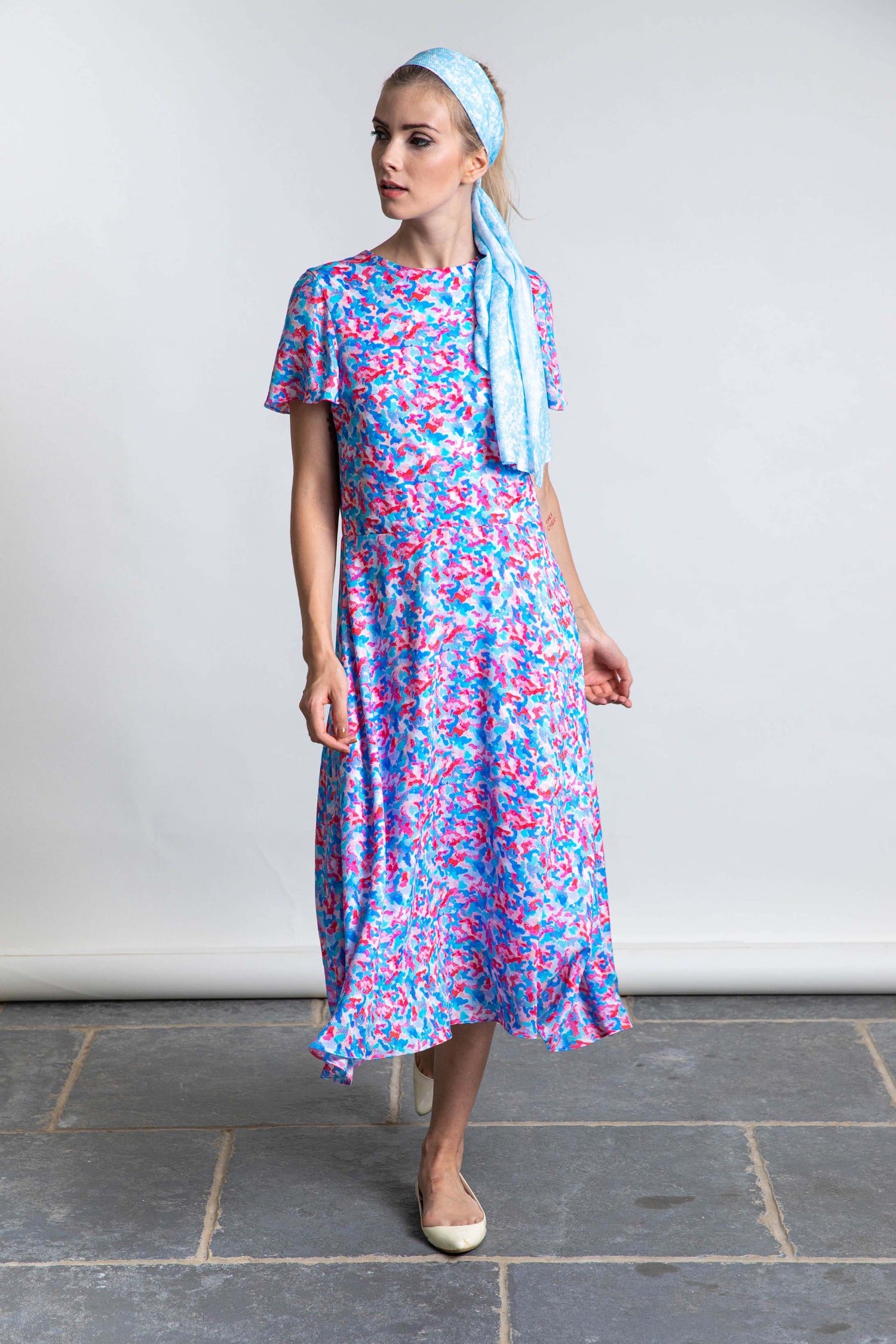 Florence Dress Sixties Serenade front view