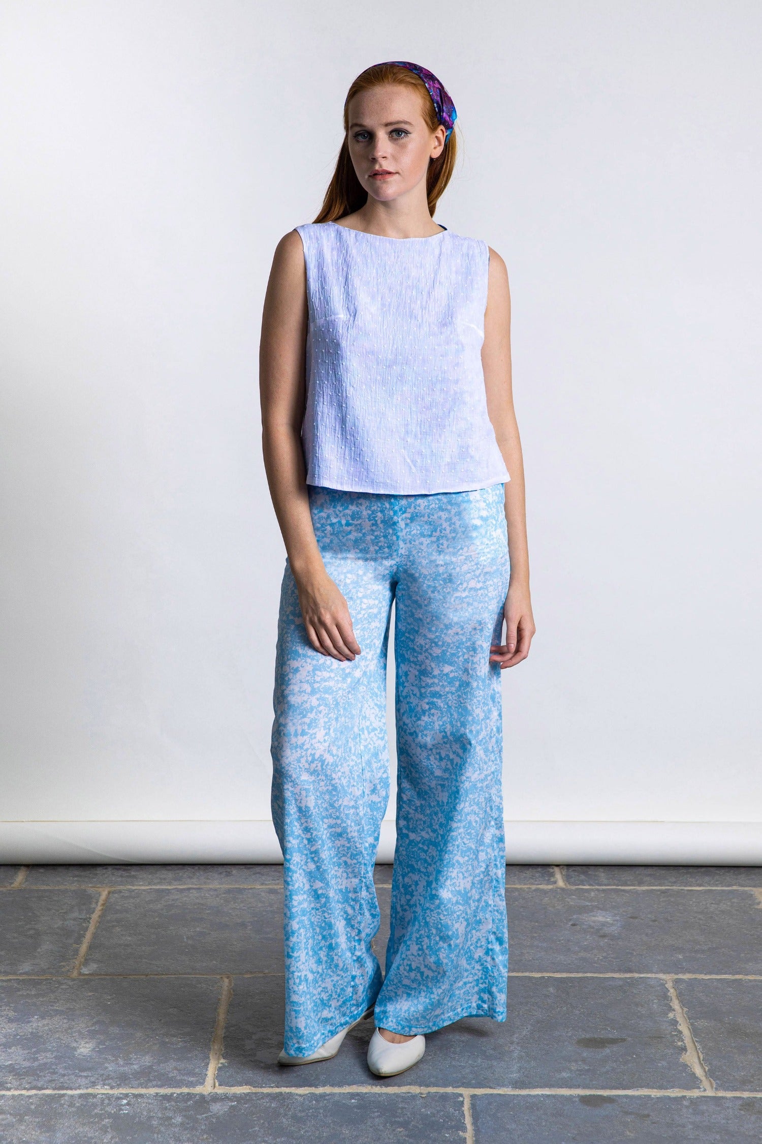 Sophia Cotton Palazzo Pants | Isabel Manns