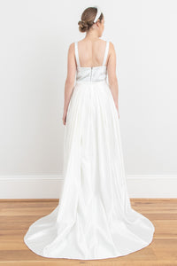 Isabel Manns sustainable silk bridal dress made in London