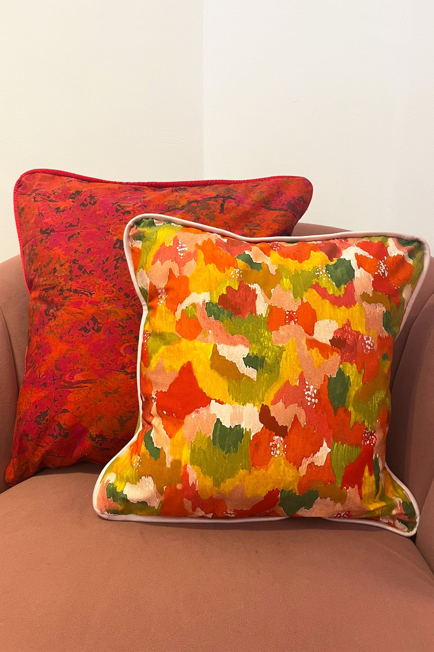colourful printed cotton cushions