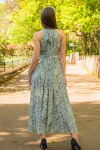 Patricia Silk Bamboo Dress Lawn Magic back view