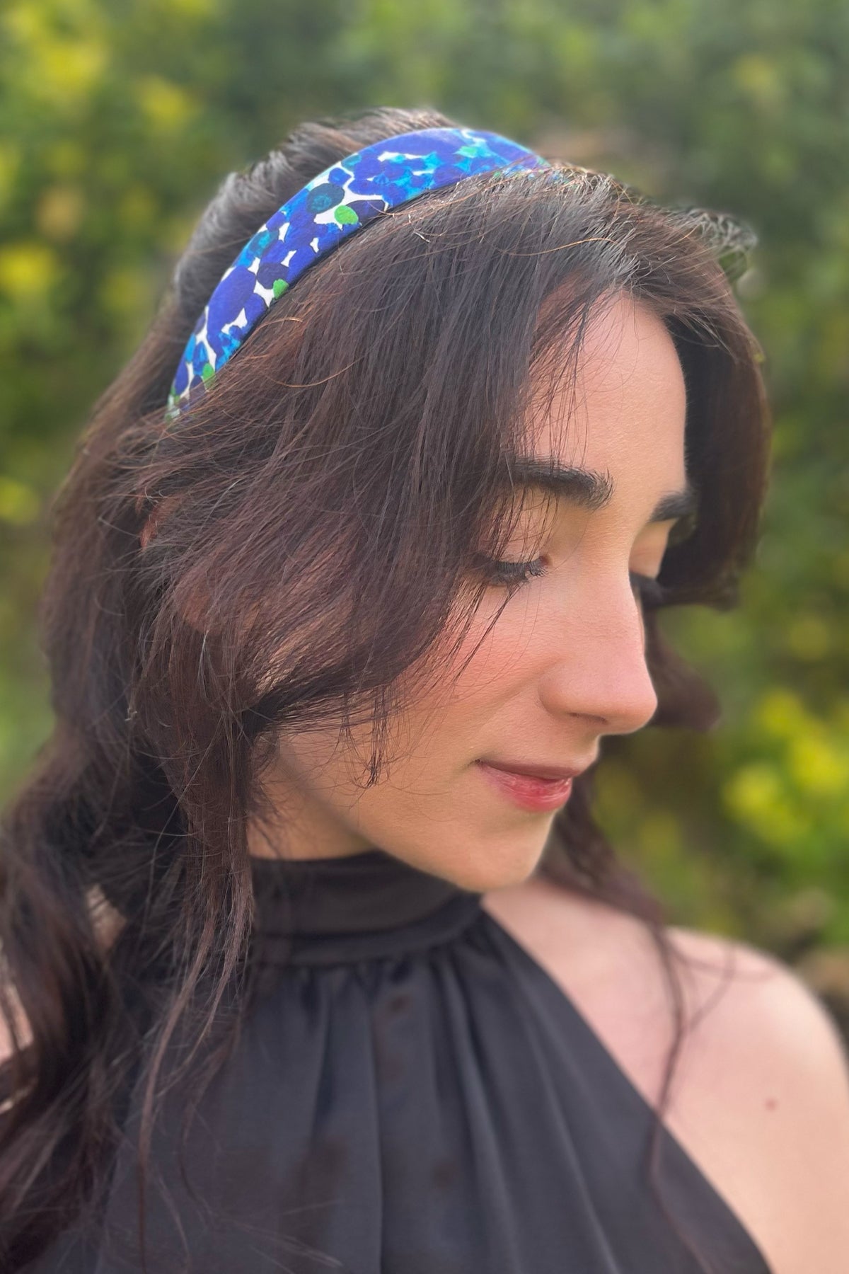 Dazzled Flora silk satin headband