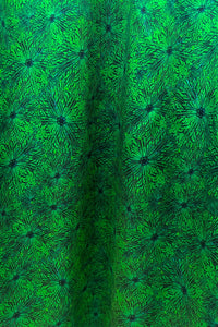 emerald murals silk satin swatch