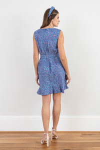 Marnie Silk Bamboo Dress Whimsical Speckles back view