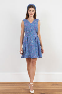 Marnie Silk Bamboo Dress Whimsical Speckles front view