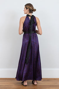 REVERSIBLE Patricia Dress - Purple Mystery/Black