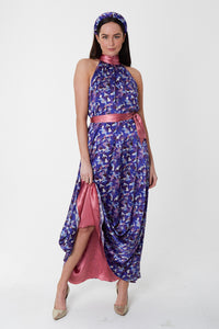 REVERSIBLE Patricia Dress - Violet Marinace/Dusty Pink