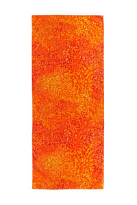 orange printed silk cotton scarf