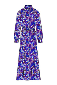 Silk Satin_Violet Marinace_Long sleeve_Full length