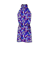 Silk Satin_Violet Marinace_Sleeveless_Short length