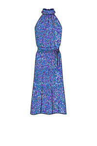 Silk Bamboo_Whimsical Speckles_Sleeveless_Midi length