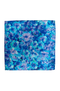 anarchic azure silk satin pocket square