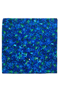 aqua flora silk satin pocket square