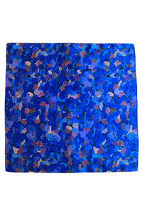 celestial petals silk satin men's pocket square