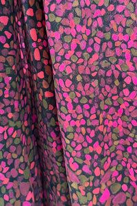 dappled bloom silk crepe de chine swatch