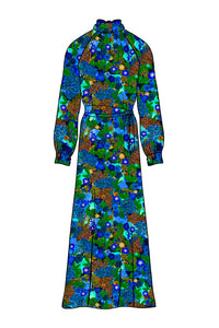 Silk Bamboo_Floral Fantasia_Long sleeve_Full length