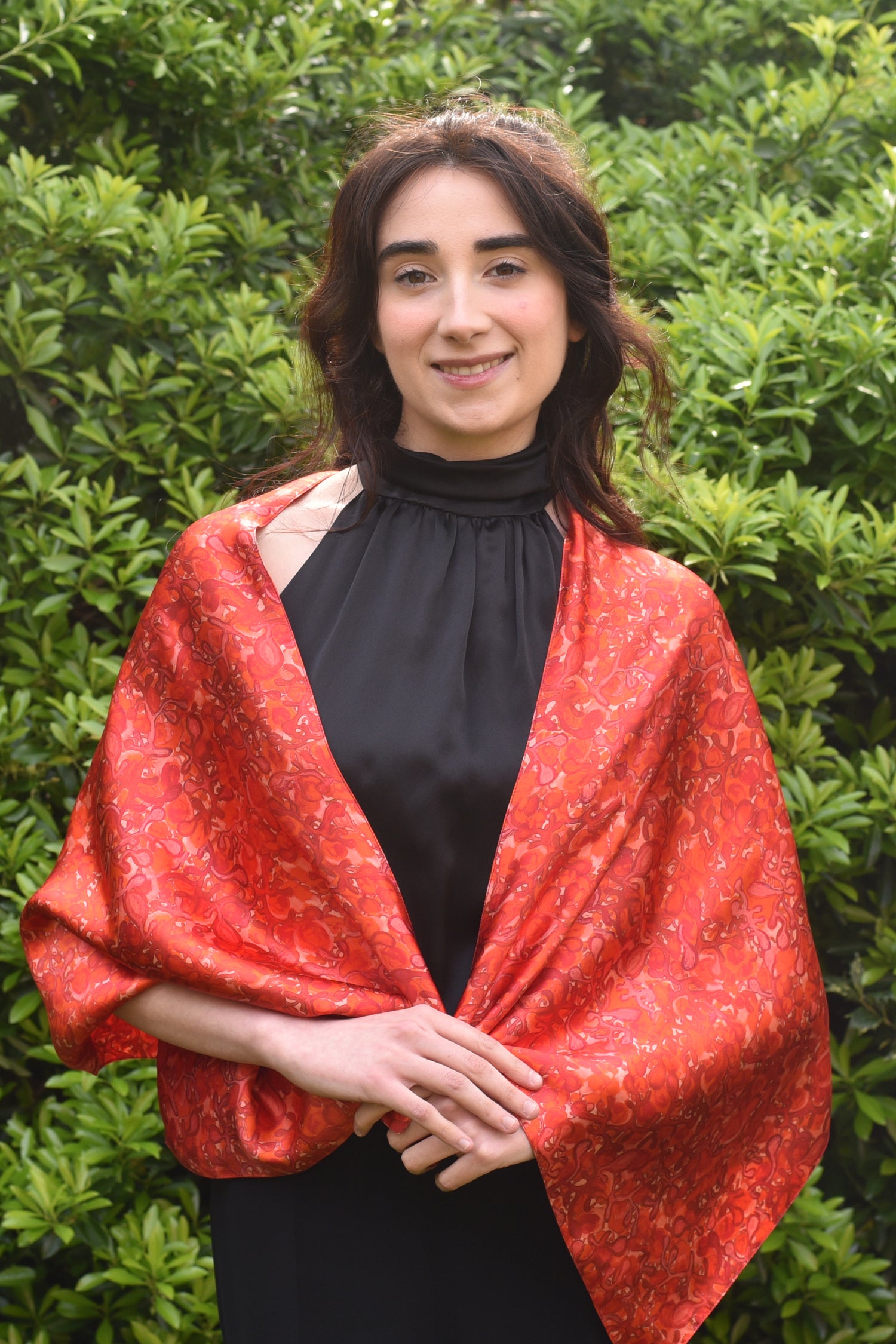 Miami Passion silk satin scarf