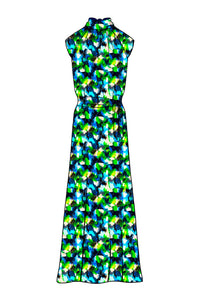 Silk Bamboo_Miami Splash_Cap sleeve_Full length