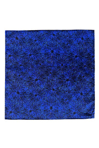 midnight murals silk satin pocket square