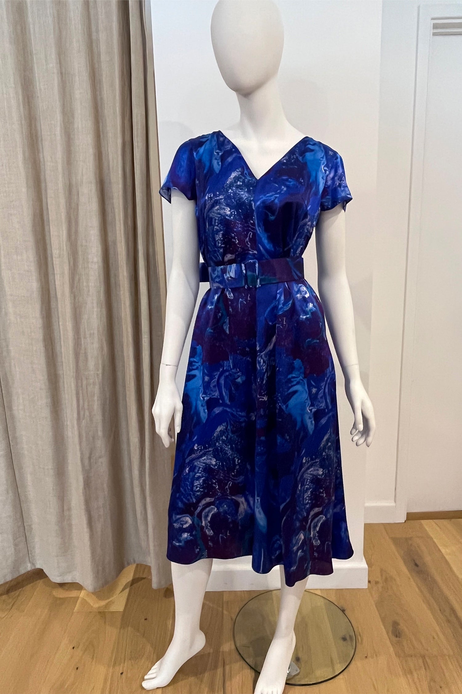 A customised Eva dress by Isabel Manns in a customers chosen colour