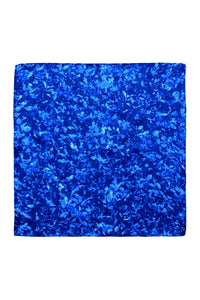 sapphire printed silk satin pocket square