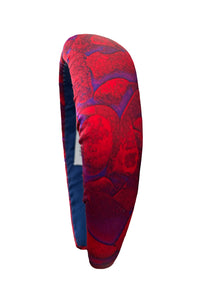 a red pebble padded headband