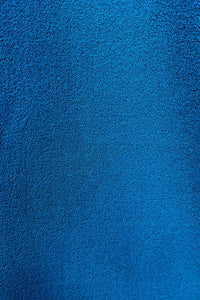 teal wool crepe swatch