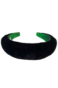 Limited Edition Black Velvet Padded Headband