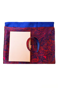 REVERSIBLE Fire Ocean/Cobalt Scarf and Headband Small Gift Box