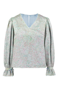 REVERSIBLE Darcy Top - Soft Focus/Dusty Blue | Isabel Manns