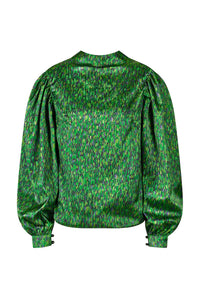REVERSIBLE Kelly Top -Fleckled Emerald/Emerald