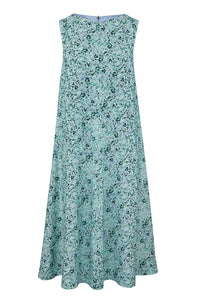 REVERSIBLE Tabitha Dress - Lawn Magic/Dusty Blue