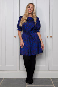 Verity Dress - Flecked Sapphire | Isabel Manns