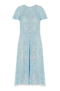 REVERSIBLE Kelly Dress - Forget Me Not/White | Isabel Manns
