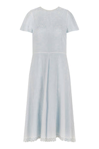 REVERSIBLE Kelly Dress - Forget Me Not/White | Isabel Manns